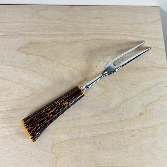 VTG Westall Richardson Sheffield England Carving Set 3 Bakelite Antler Handles - Picture 8 of 13